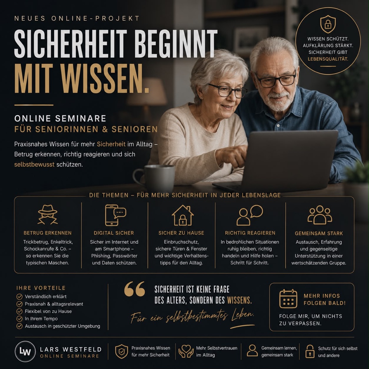 Onlineseminare für Seniorinnen und Senioren